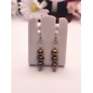 Chocolate Brown Freshwater Pearl Earrings